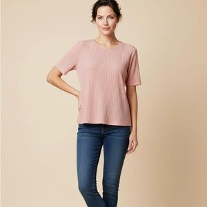 TanJay Blush Short Sleeve Top